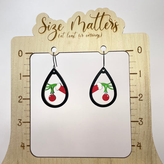 Grinch Hand Drop Dangle Earrings