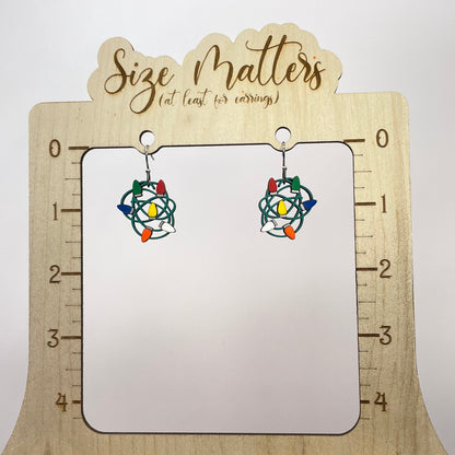 Christmas Light Tangles Drop Dangle Earrings