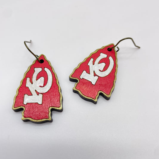 KC Arrowhead Drop Dangle Earrings