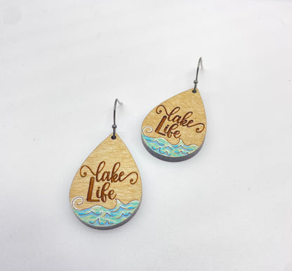 Lake Life Drop Dangle Earrings