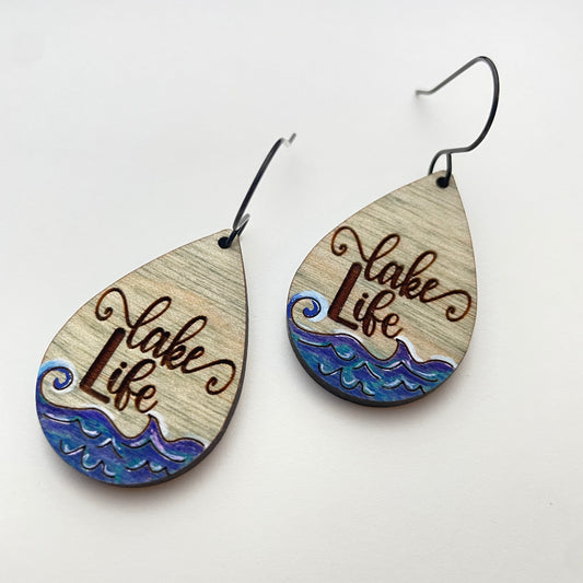 Lake Life Drop Dangle Earrings