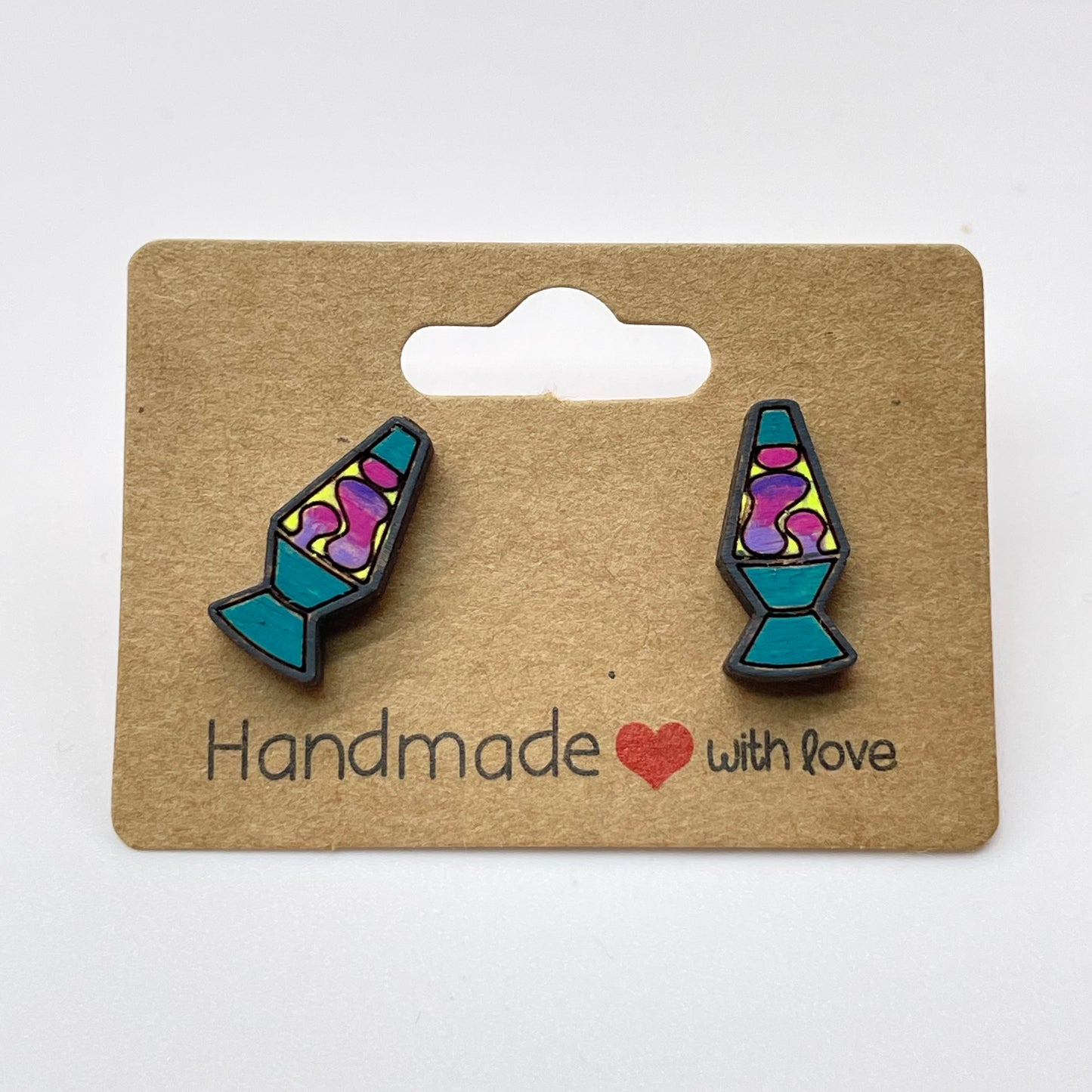 Lava Lamp Stud Earrings