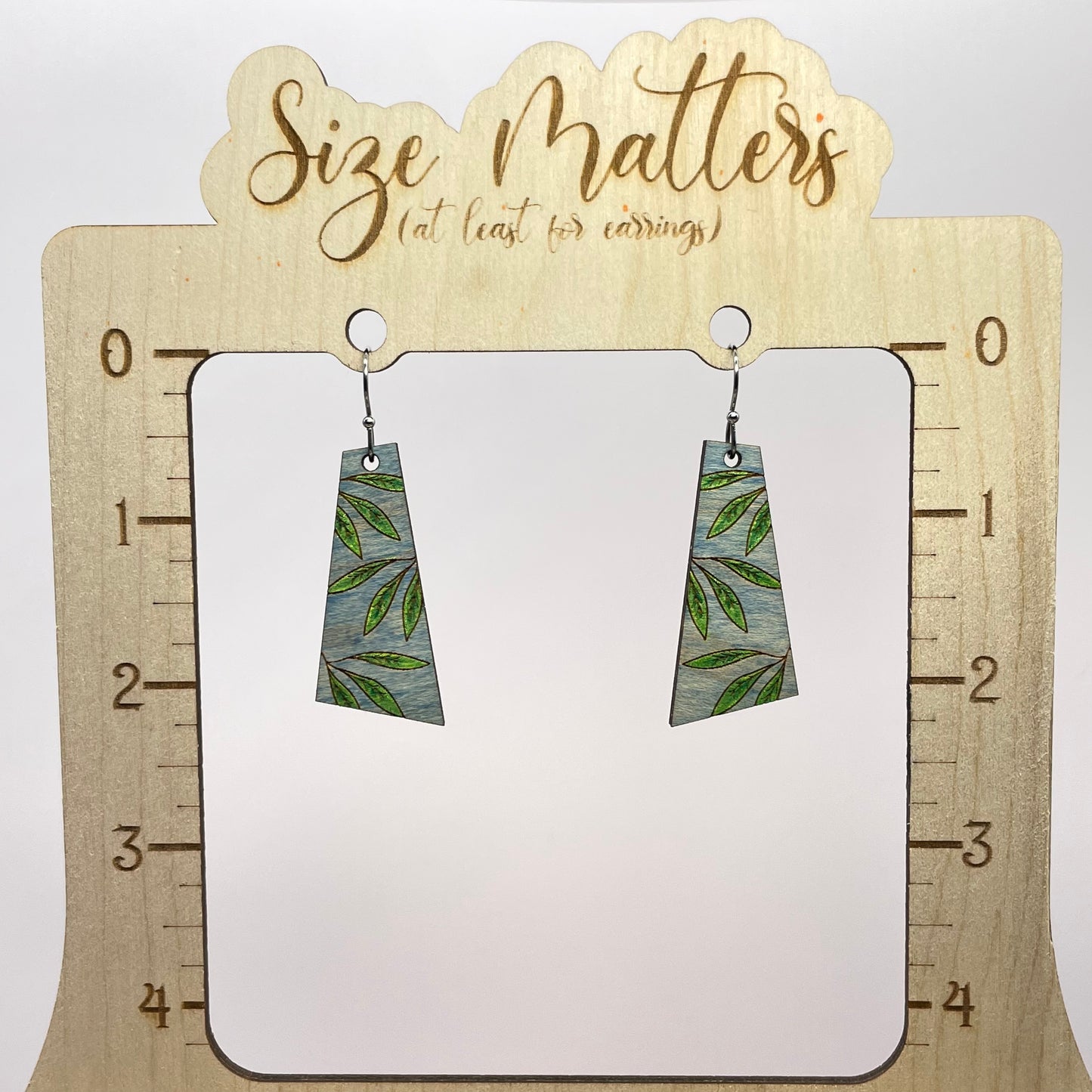 Leafy Elegance Drop Dangle Earrings