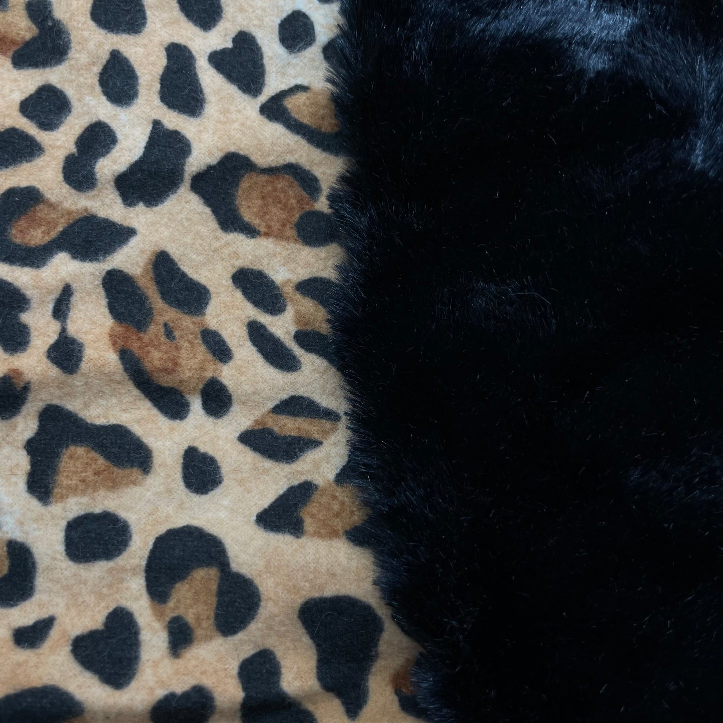 Leopard + Black Minky Boppy Pillow Cover