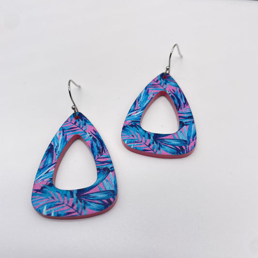 Miami Palms Drop Dangle Earrings