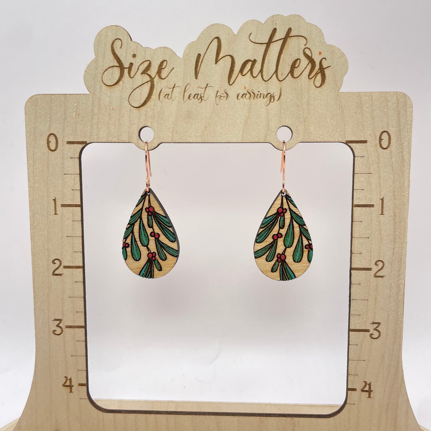 Mistletoe Drop Dangle Earrings