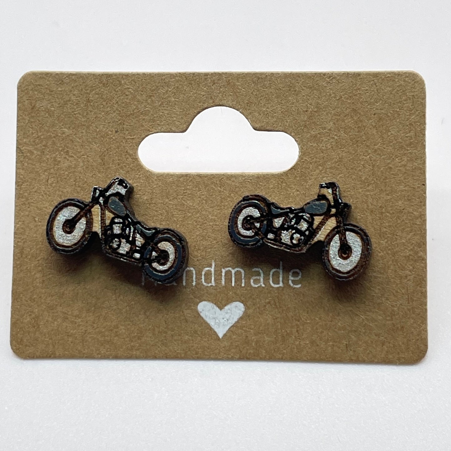 Motorcycle Stud Earrings