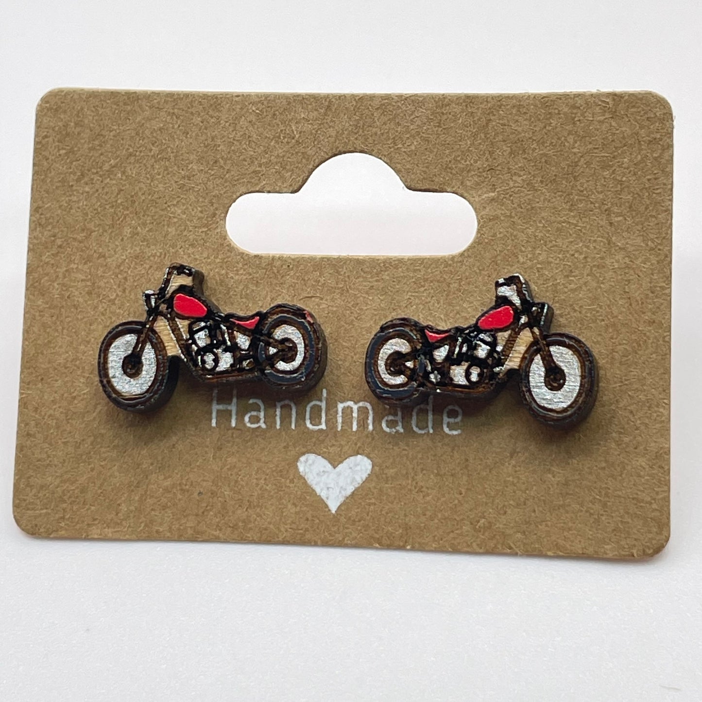 Motorcycle Stud Earrings