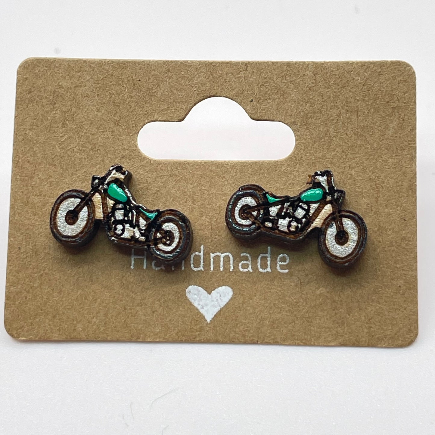 Motorcycle Stud Earrings