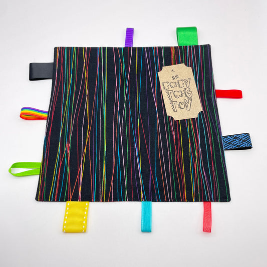 Neon Lines Taggie Toy