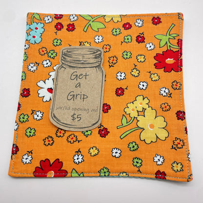 Orange Blooms Get-a-Grip Jar Opener