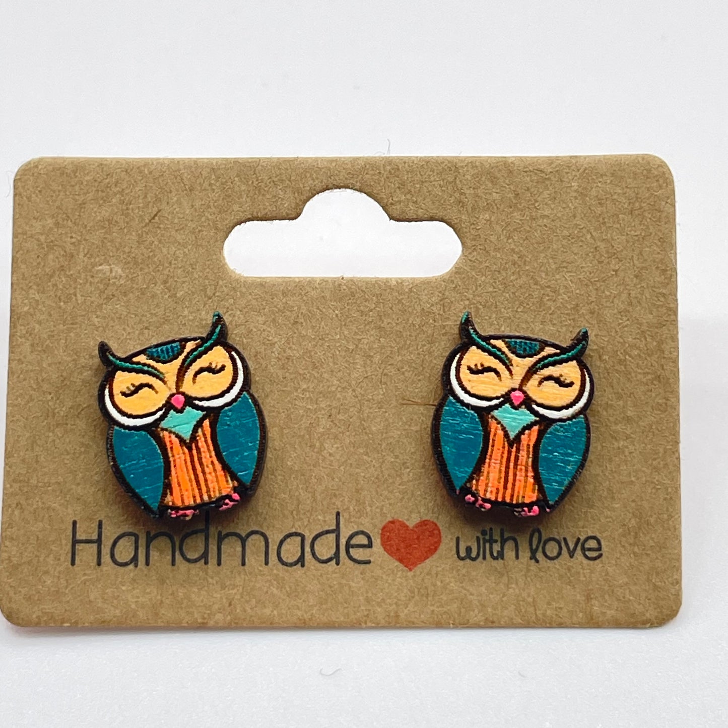 Owl (Fat Body) Stud Earrings