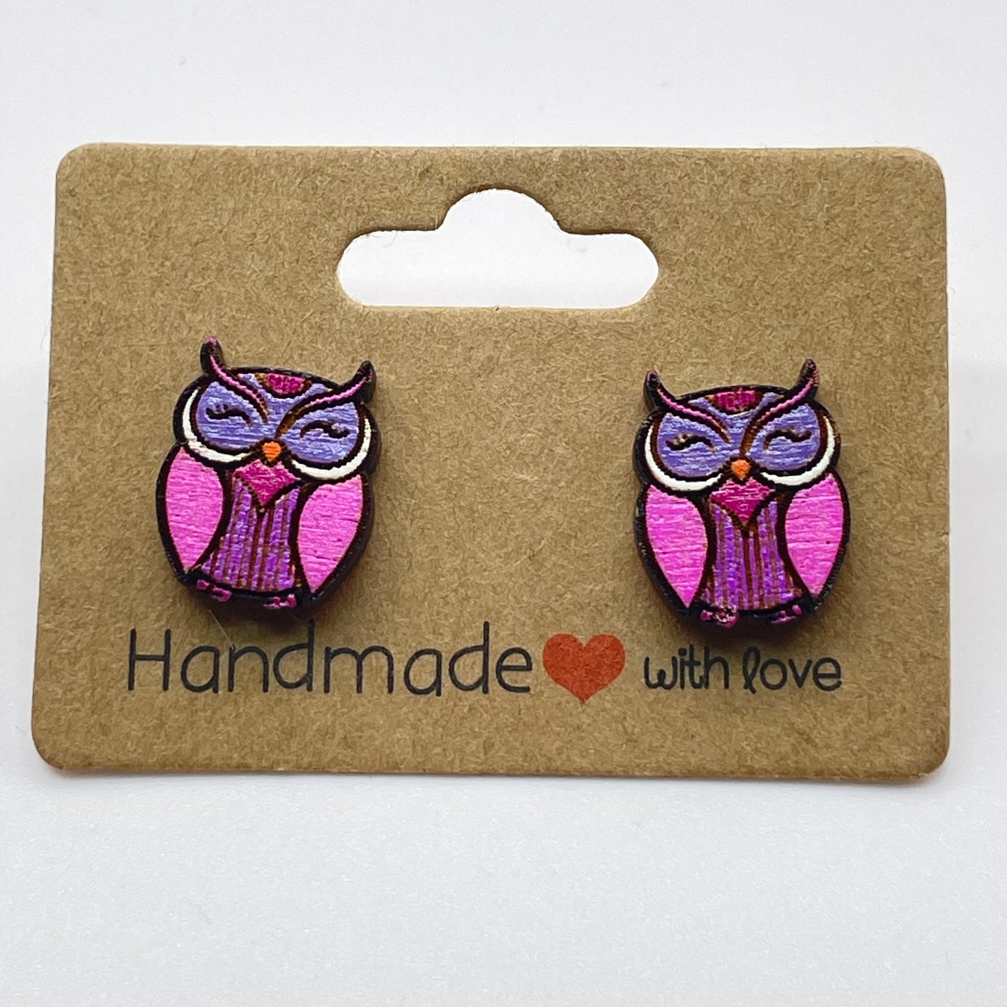 Owl (Fat Body) Stud Earrings