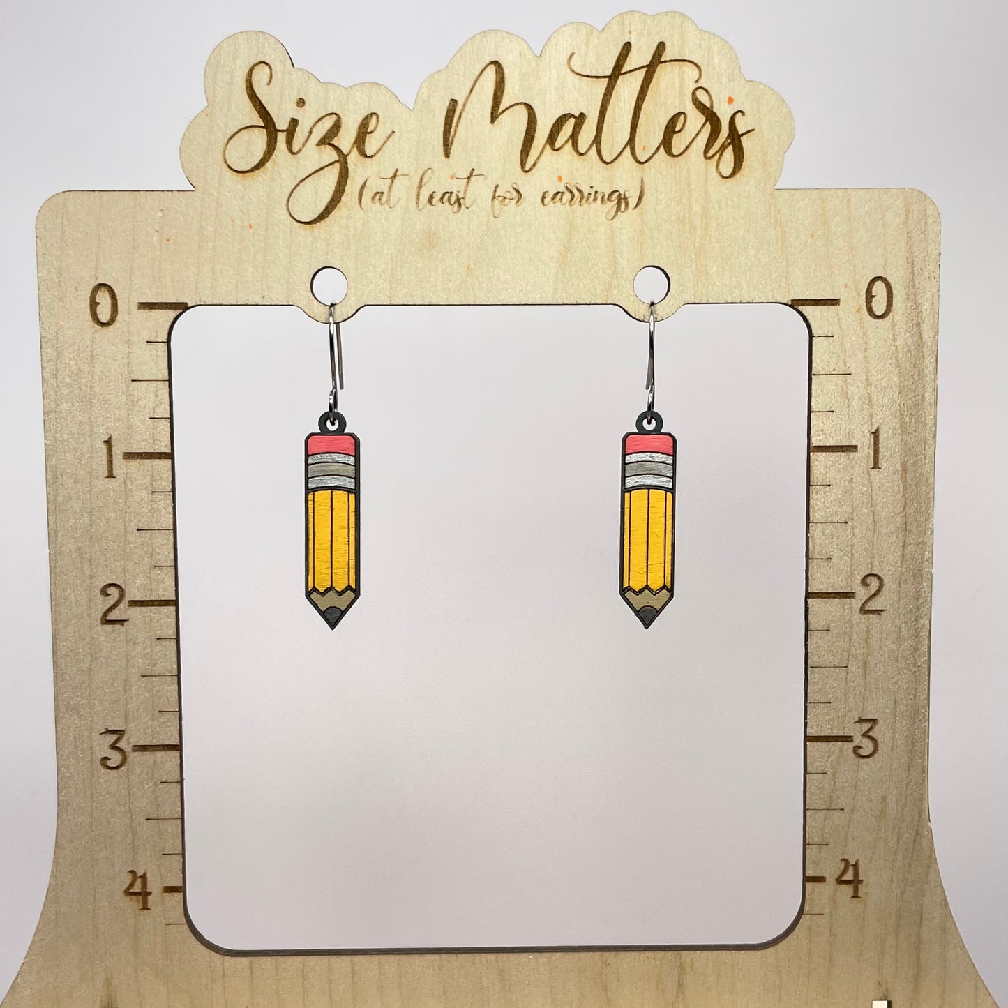 Pencil Drop Dangle Earrings