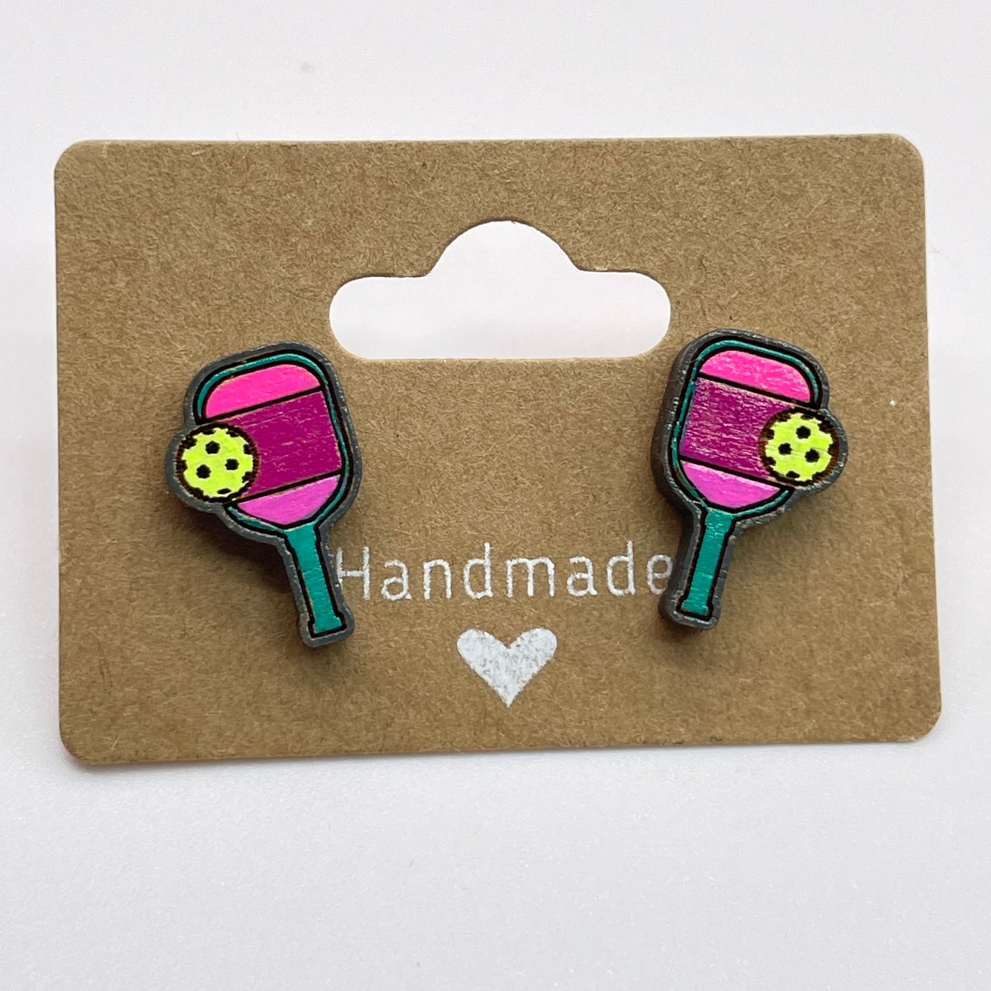 Pickleball Stud Earrings