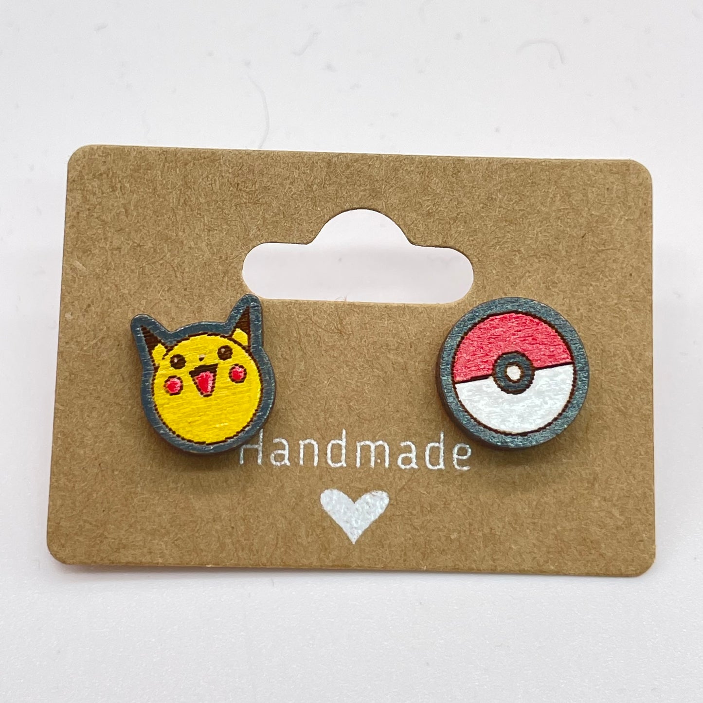 Pikachu + Pokeball Stud Earrings