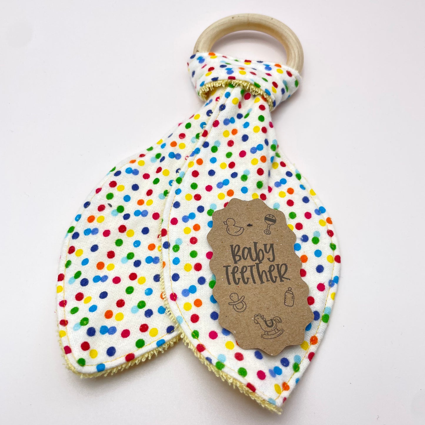 Rainbow Dots Baby Teether