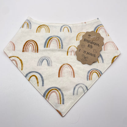 Rainbow Rain Baby Bib