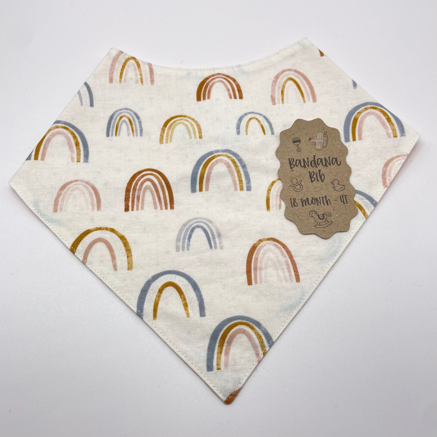 Rainbow Rain Baby Bib