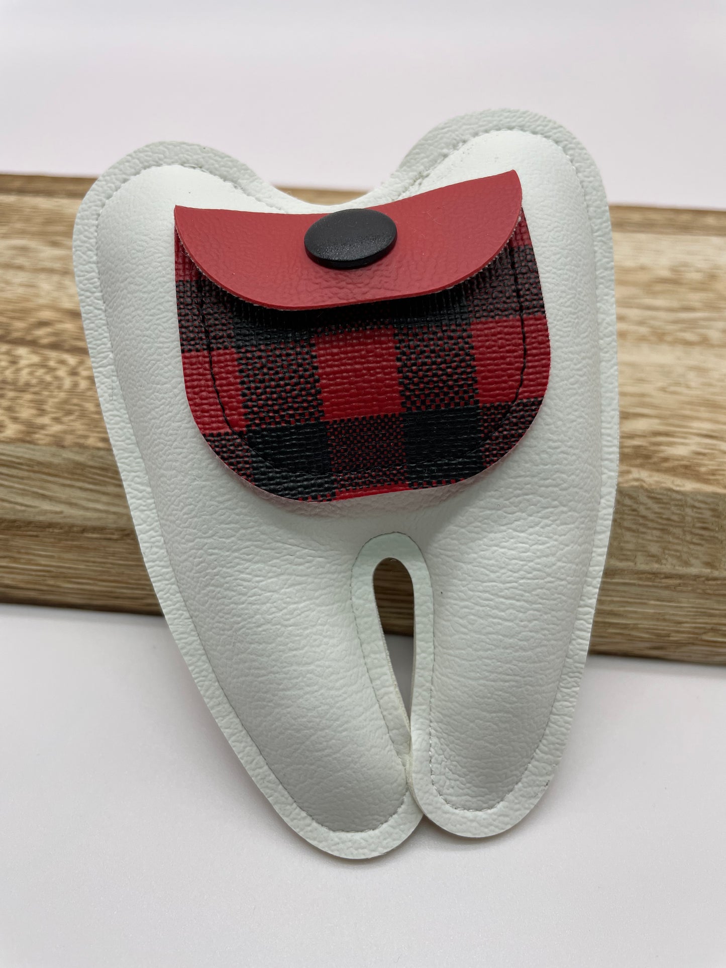 Red Buffalo Plaid Tooth Fairy Pillow