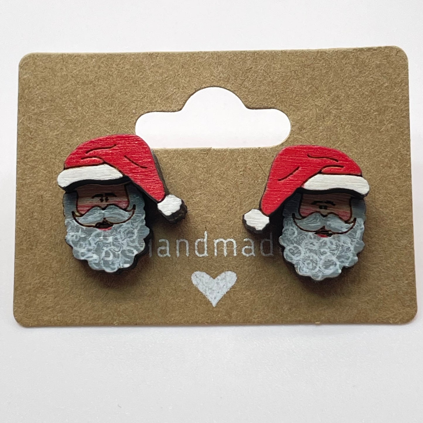 3D Santa Stud Earrings