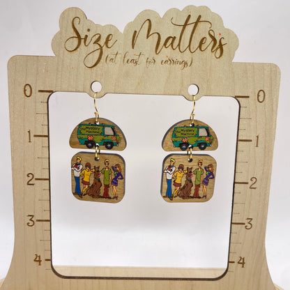 Scooby Doo Drop Dangle Earrings