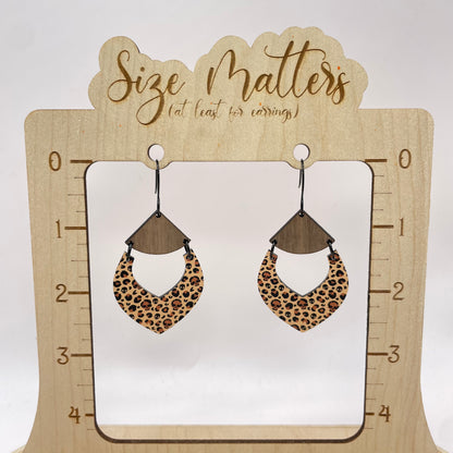 Skulls + Leopards Drop Dangle Earrings