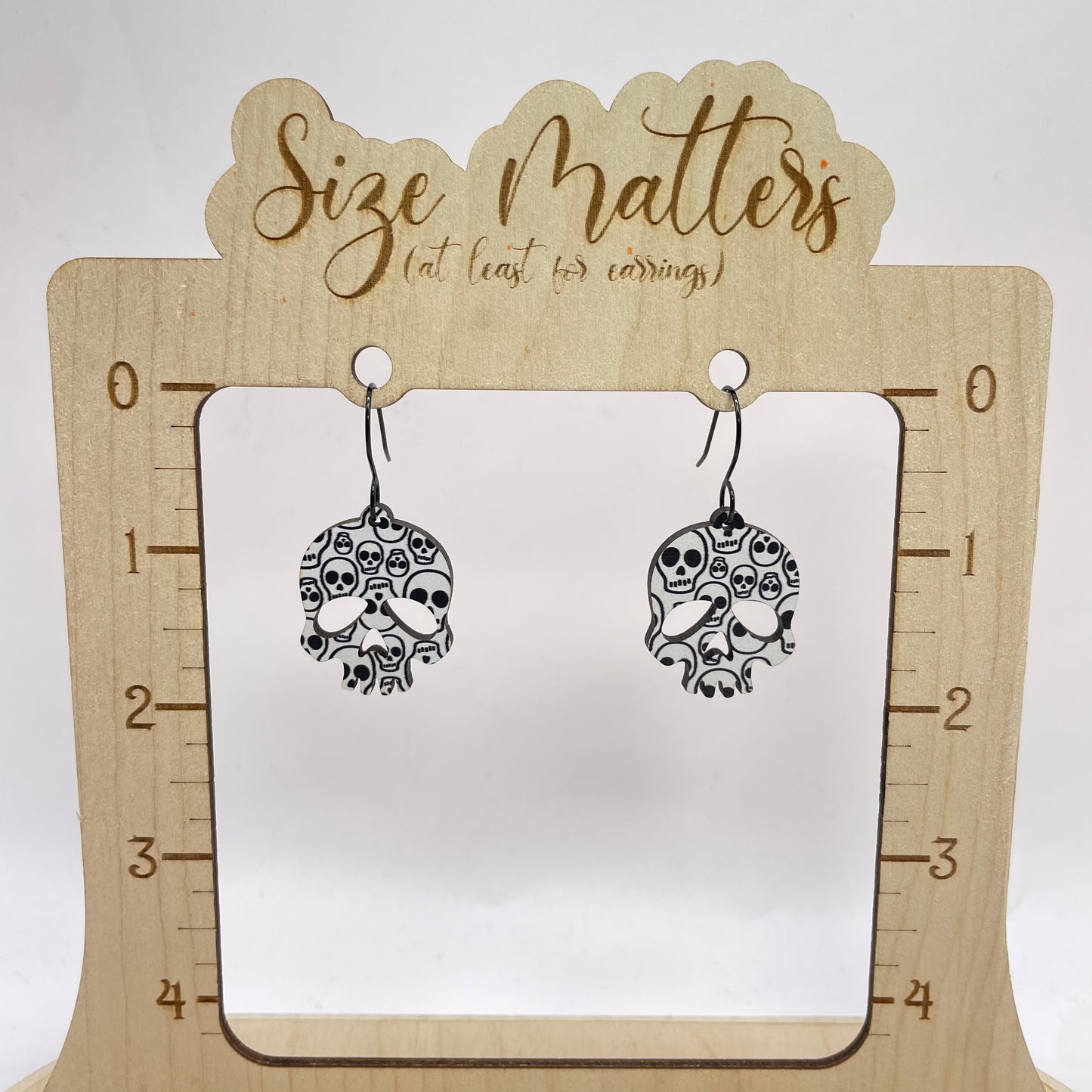 Skull Ya Later Drop Dangle Earrings