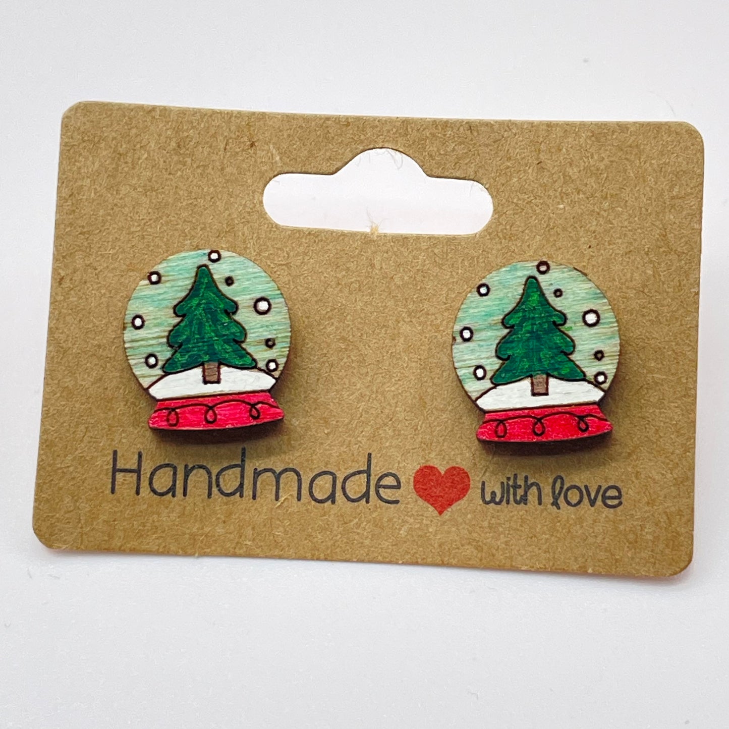 Snowglobe Stud Earrings