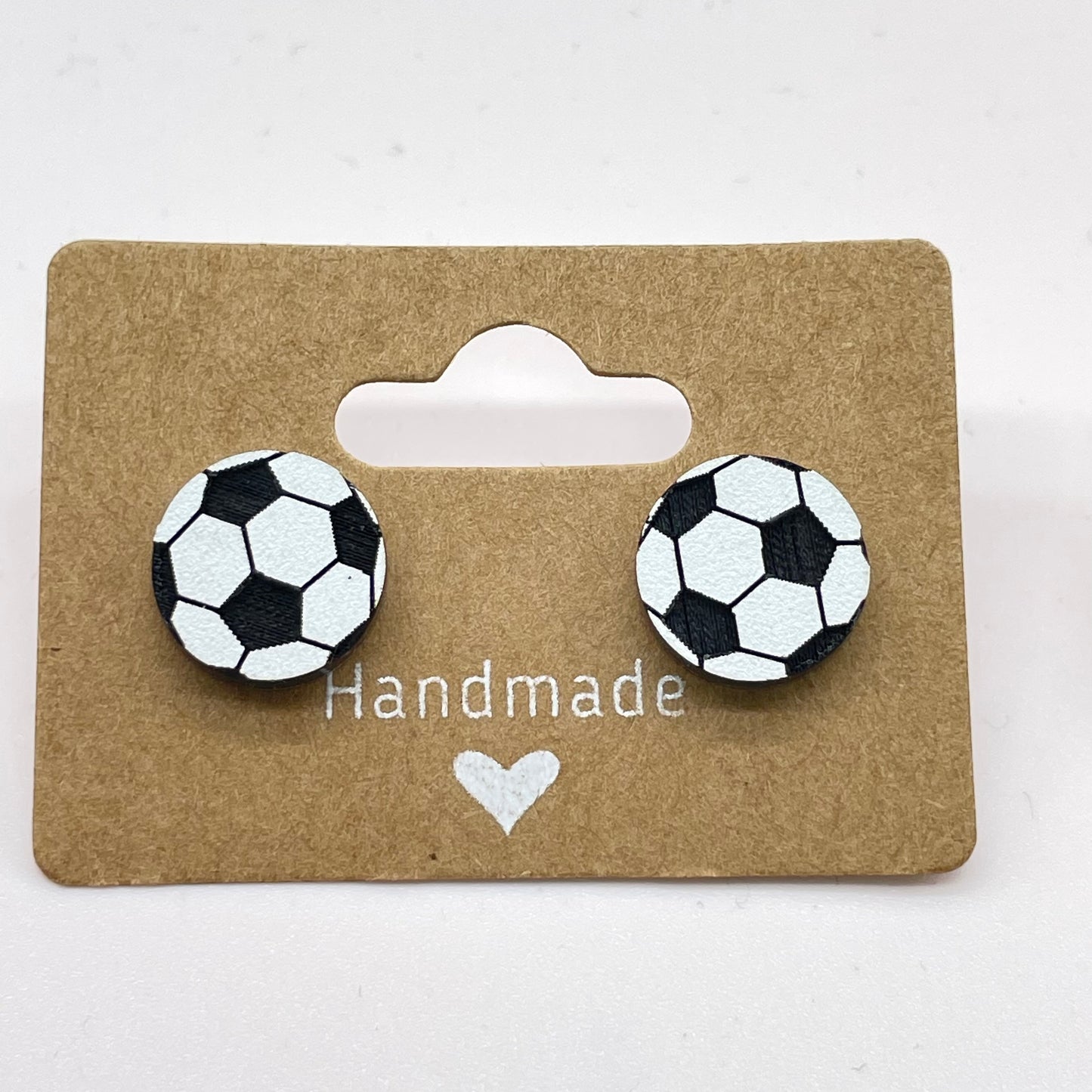 Soccer Ball Stud Earrings