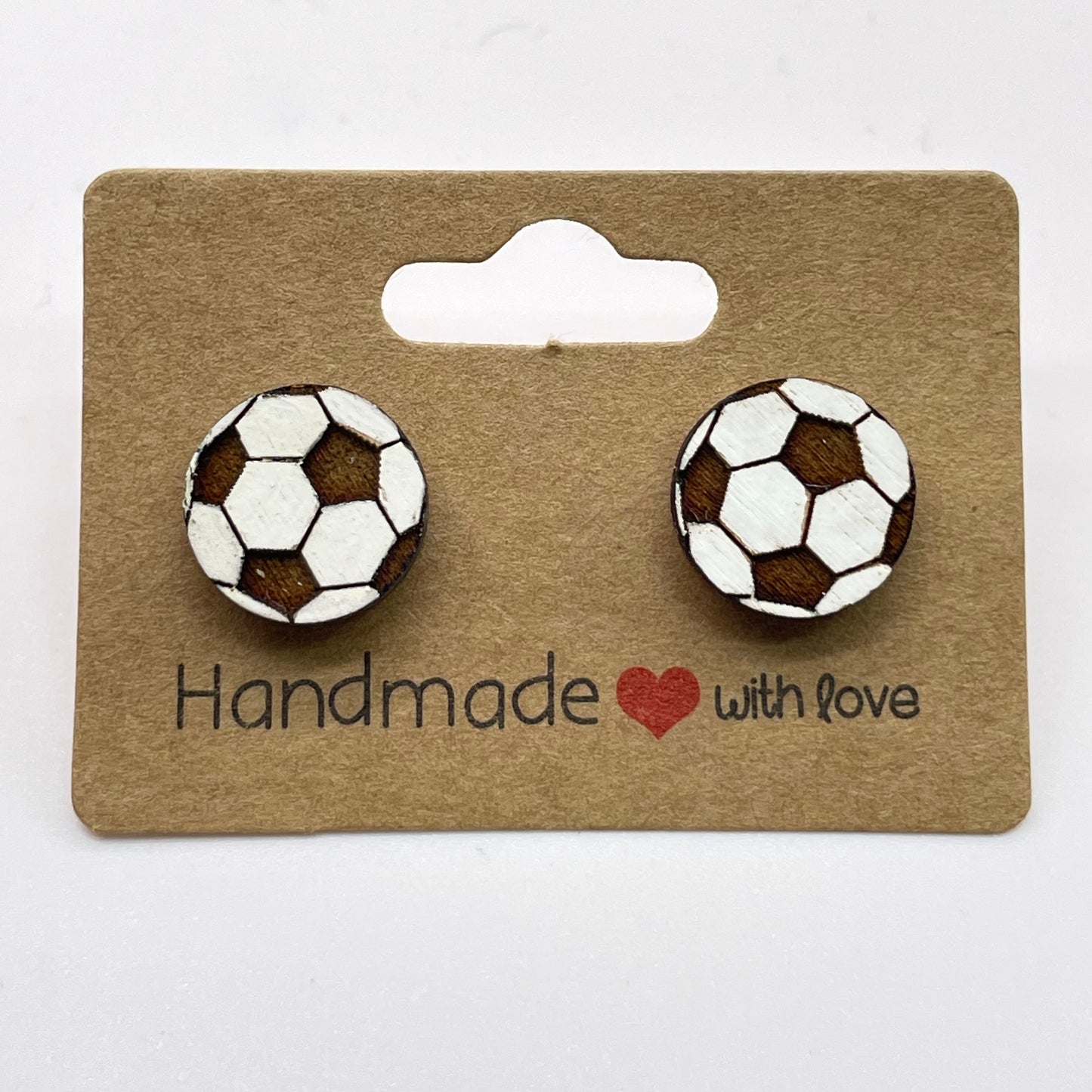 Soccer Ball Stud Earrings