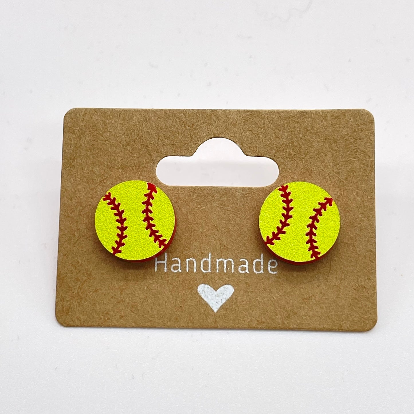 Softball Stud Earrings