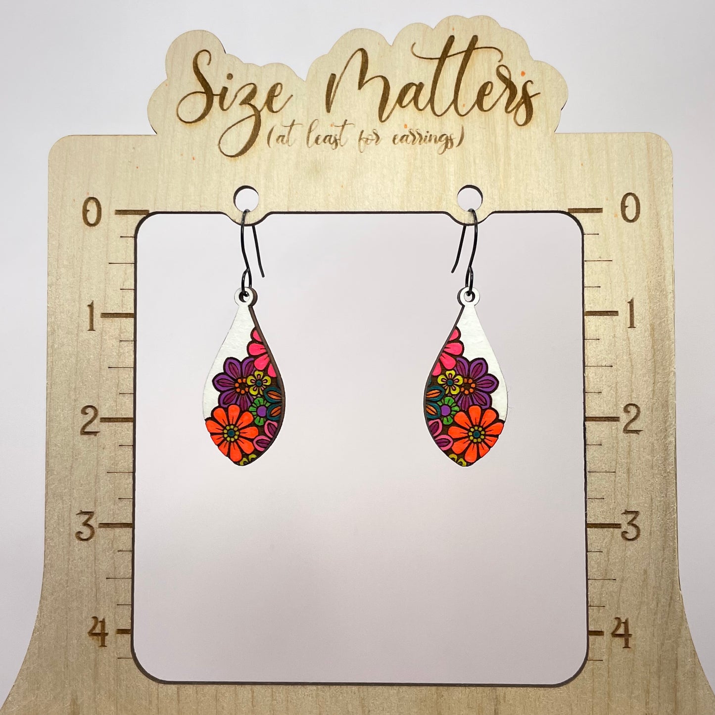 Spring Floral Drop Dangle Earrings