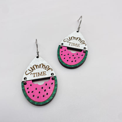 Summertime Watermelon Drop Dangle Earrings