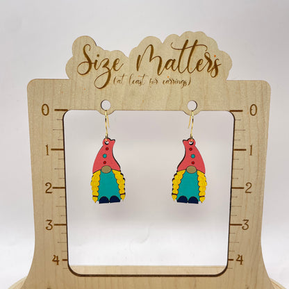 Summertime Gnome Drop Dangle Earrings