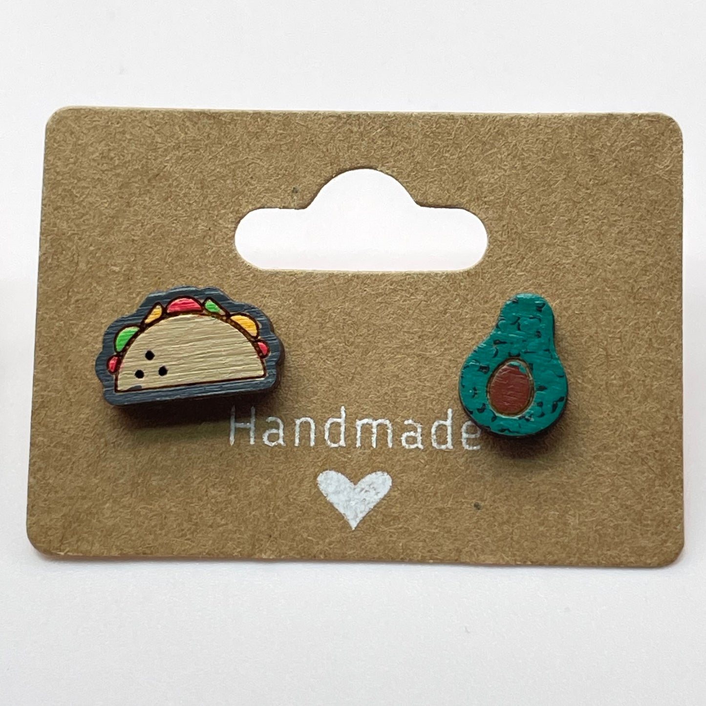 Taco and Avocado Stud Earrings