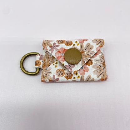 Tan + Peach Floral Quarter Envelope