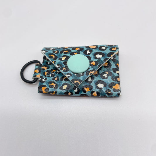 Blue Leopard Quarter Envelope