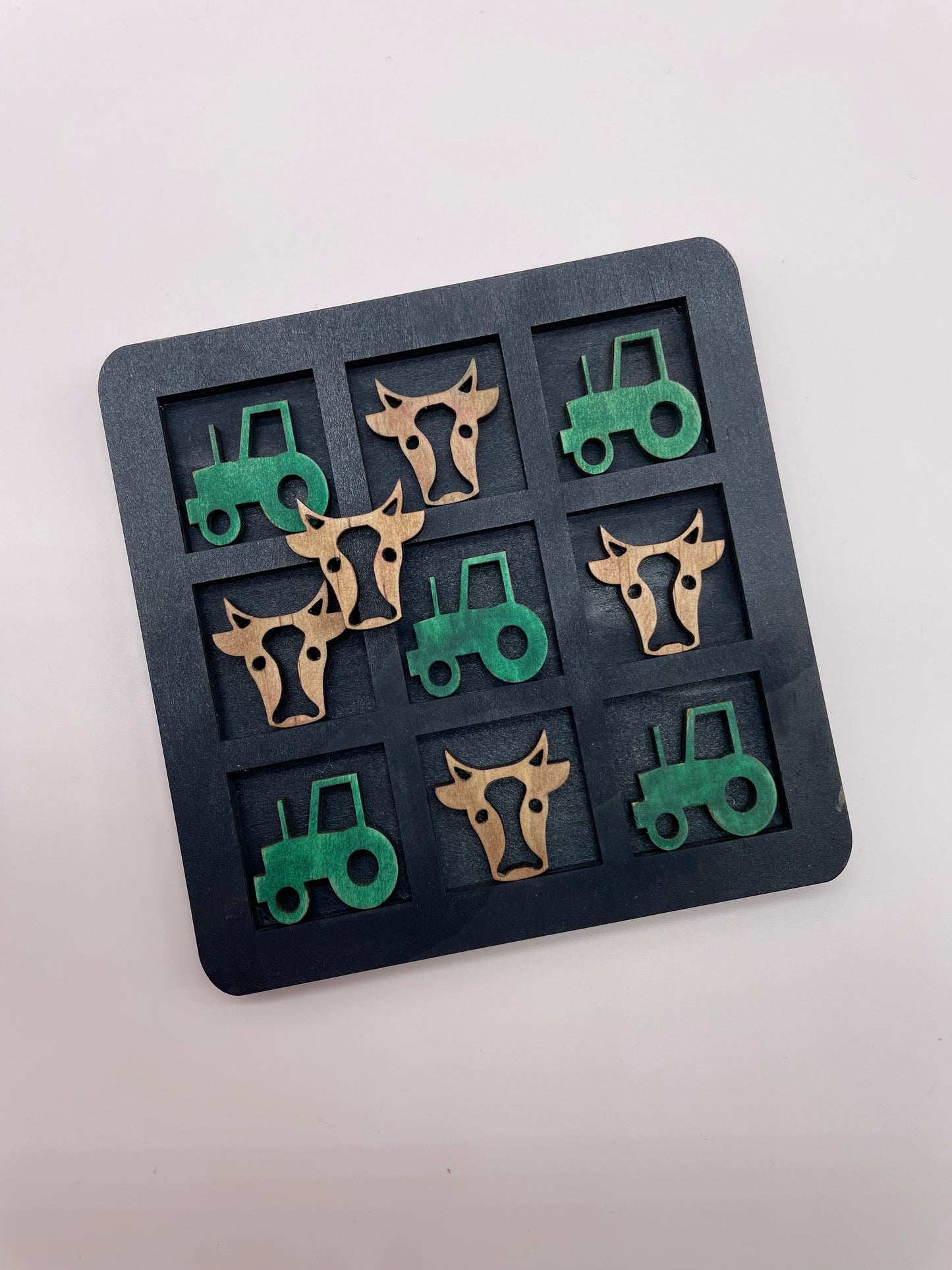 Tractor & Cow Tic Tac Toe Game