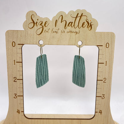 Turquoise Pathways Leather Drop Dangle Earrings