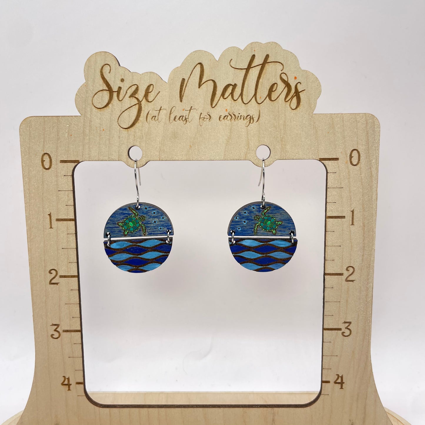 Turtle Races Drop Dangle Earrings