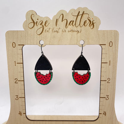 Watermelon Drop Dangle Earrings