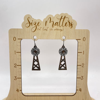 Windmill Drop Dangle Earrings