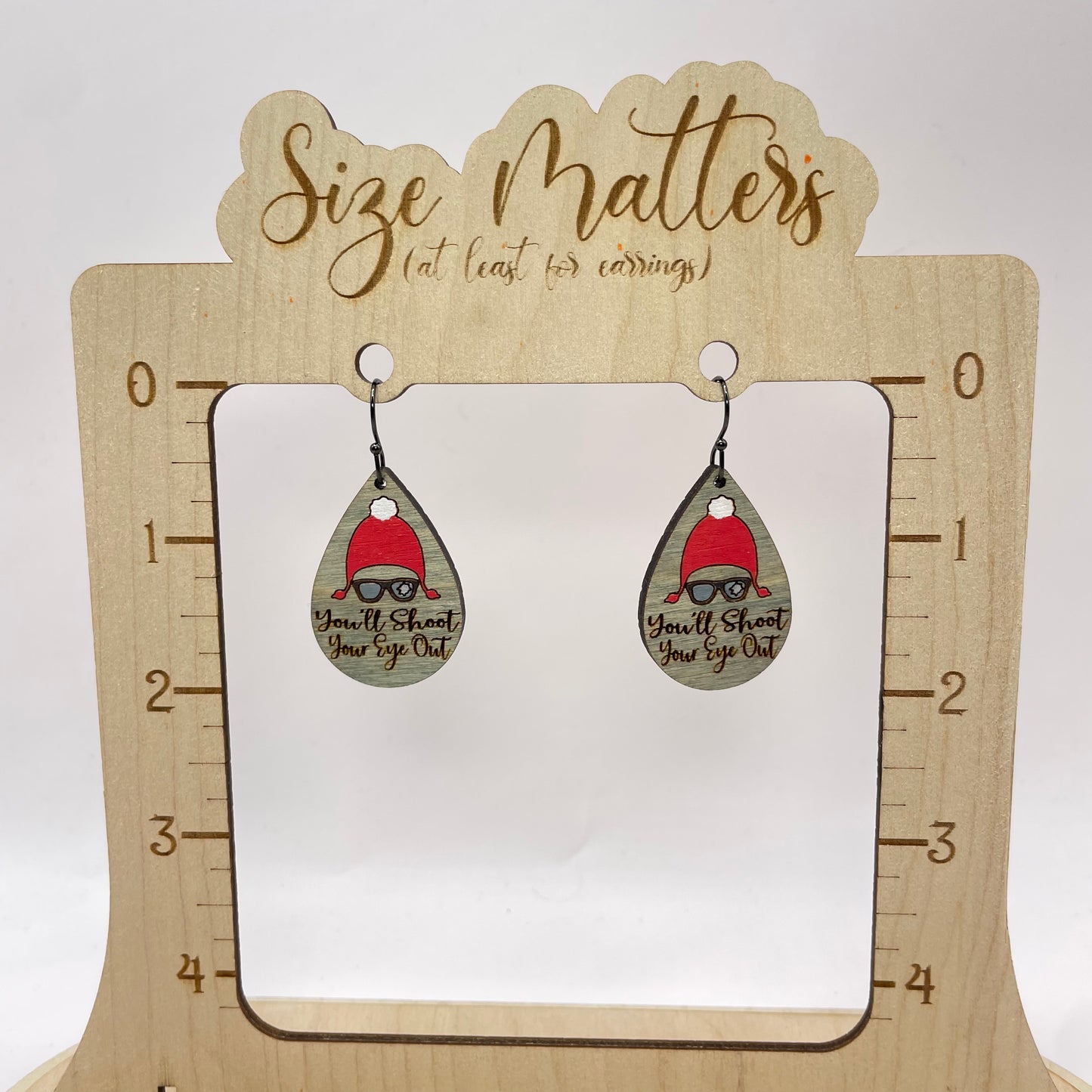 You'll Shoot Your Eye Out Drop Dangle Earrings