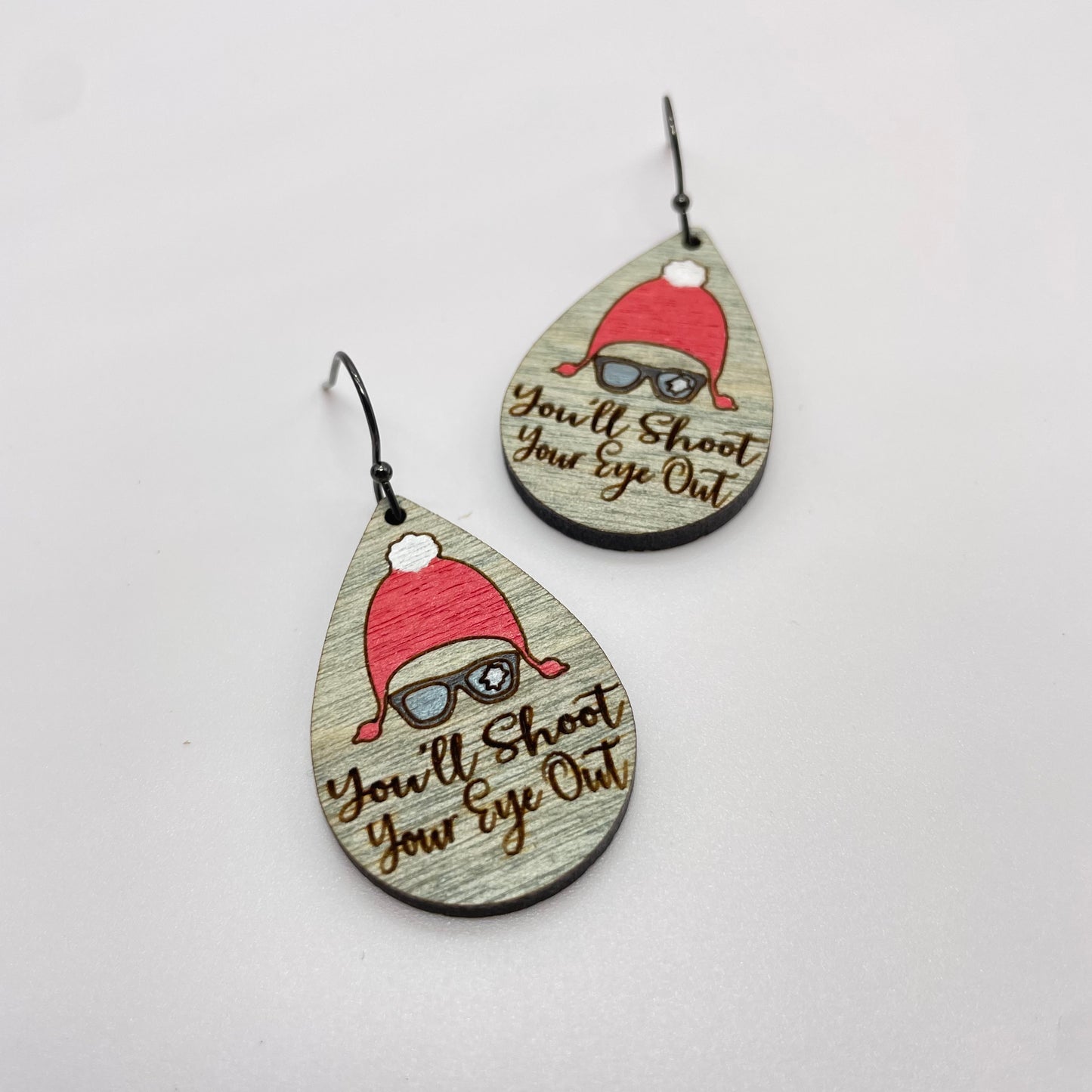 You'll Shoot Your Eye Out Drop Dangle Earrings