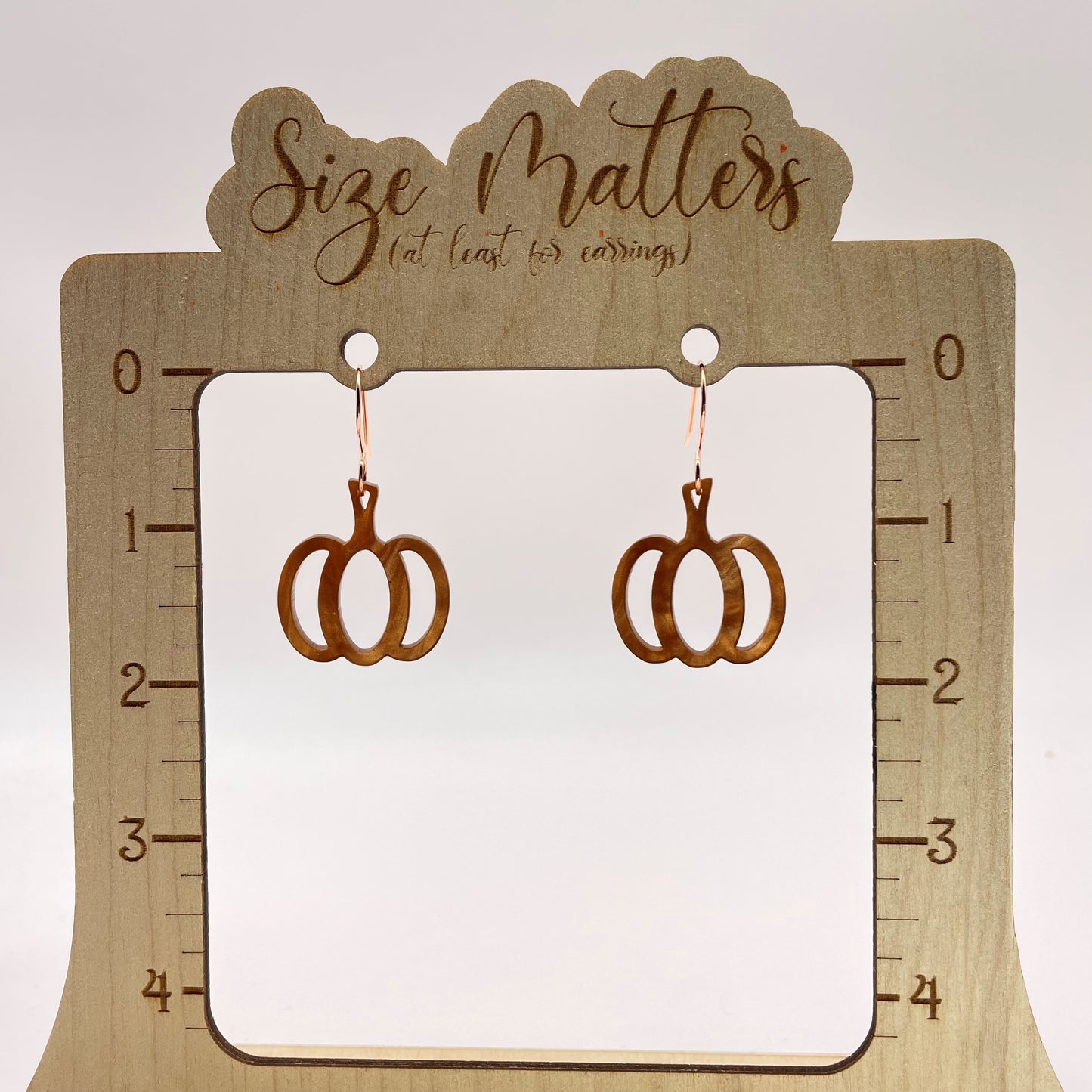 Acrylic Pumpkin Drop Dangle Earrings