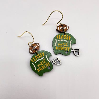 Classy Until Kickoff Drop Dangle Earrings