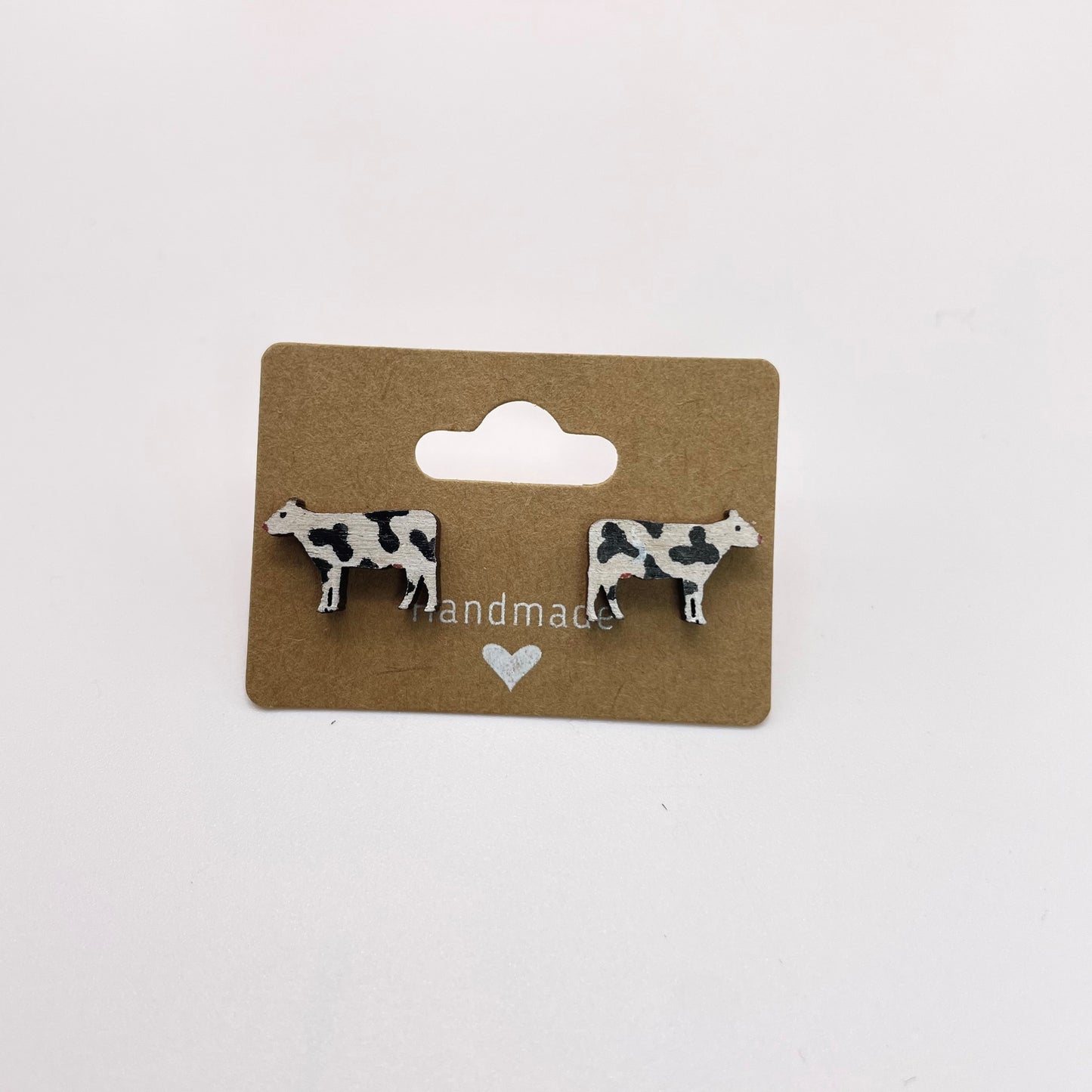 Full Body Cow (no outline) Stud Earrings