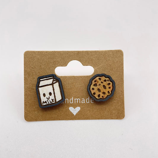 Milk & Cookie Stud Earrings