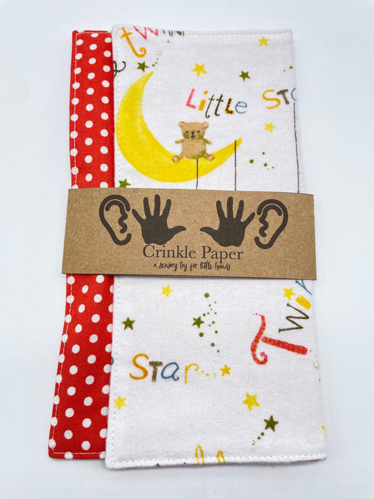 Twinkle Twinkle  + Peachy Dots Crinkle Paper